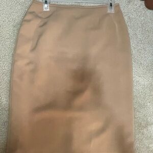 Tahari Classic Brown Pencil Skirt